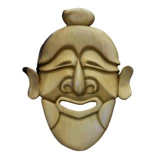 Mask Wooden Base 3D Scan